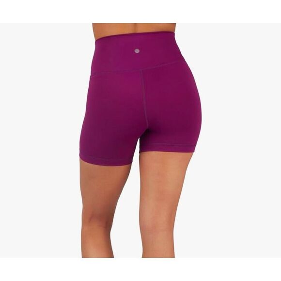 Yogalicious Lux Raspberry High Waisted Squat Proof Activewear Short sz SMALL NWT - Picture 1 of 8